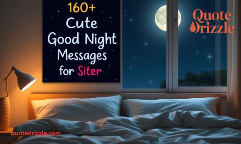 160+ Cute Good Night Messages For Sister