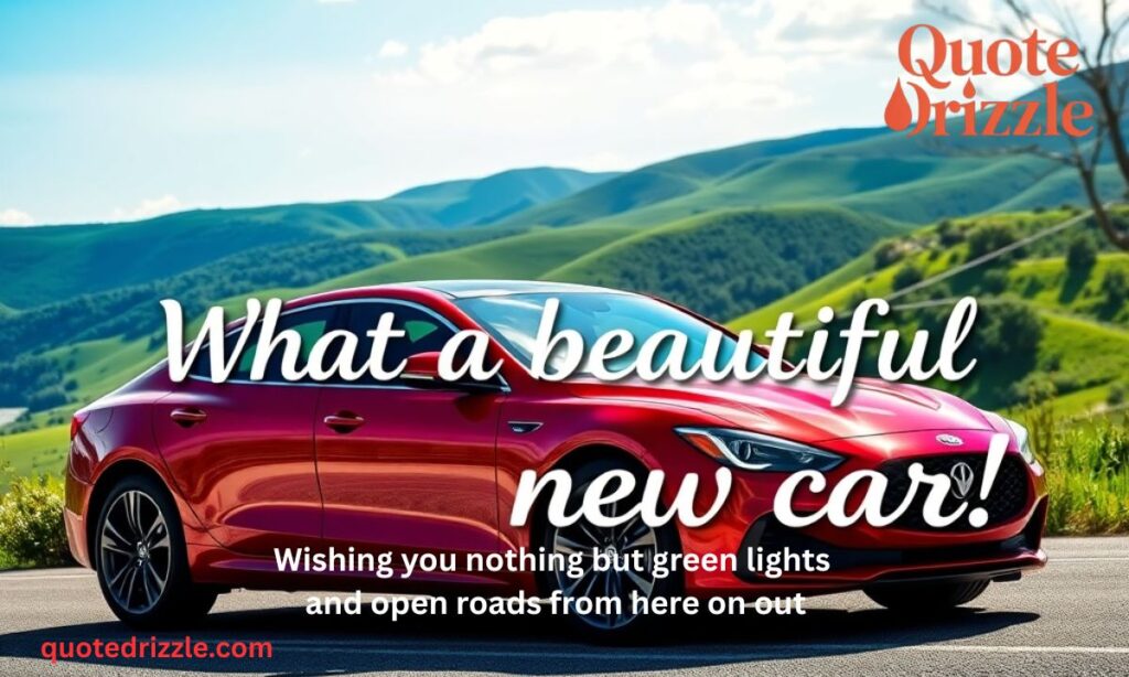 Congrats on the New Car Message