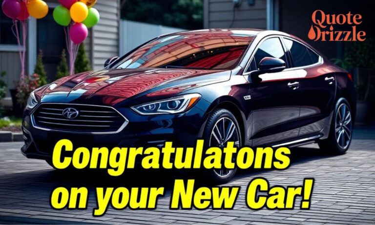 Congratulations on your New Car
