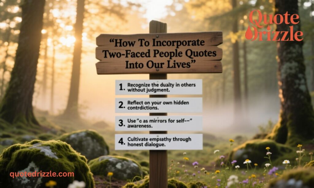 _How To Incorporate Two-Faced People Quotes Into Our Lives