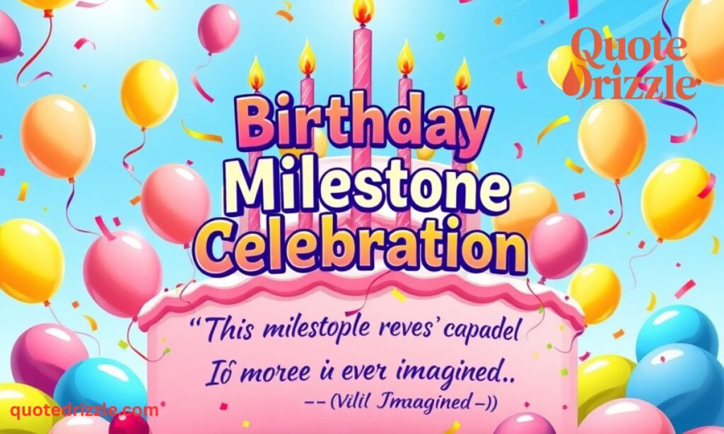 Inspirational Birthday Wishes for Milestones