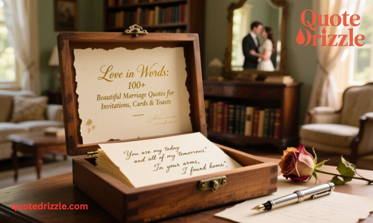 Love in Words: 100+ Beautiful Marriage Quotes for Invitations, Cards ...
