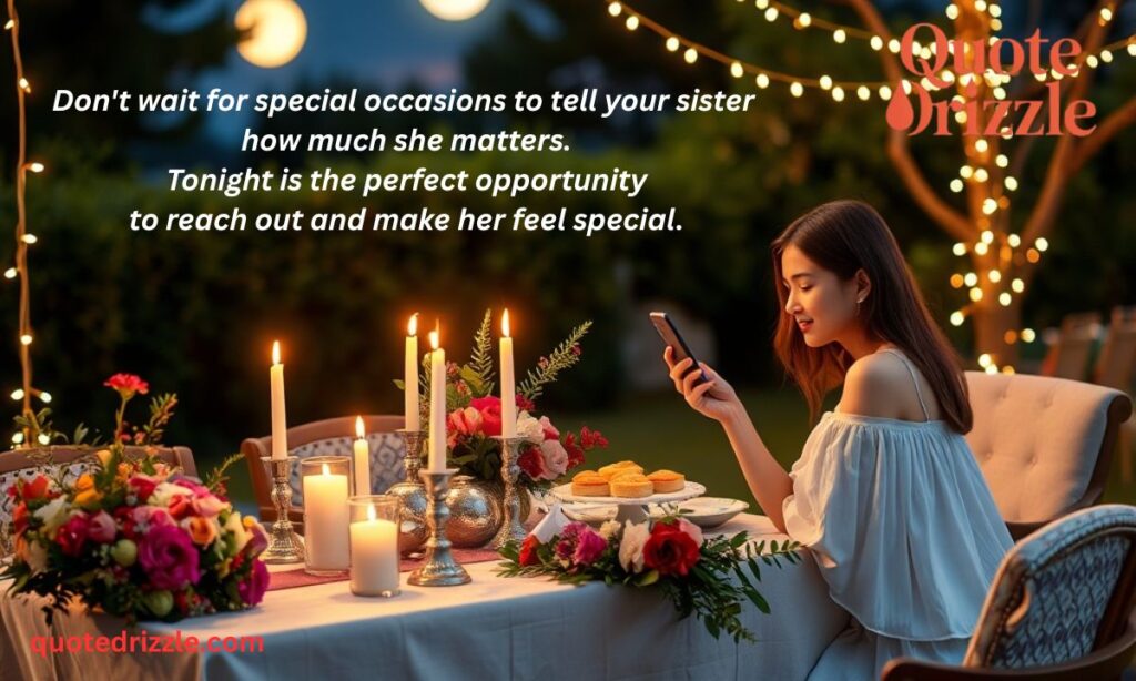 Make Tonight Special Your Sister is Waiting (1)