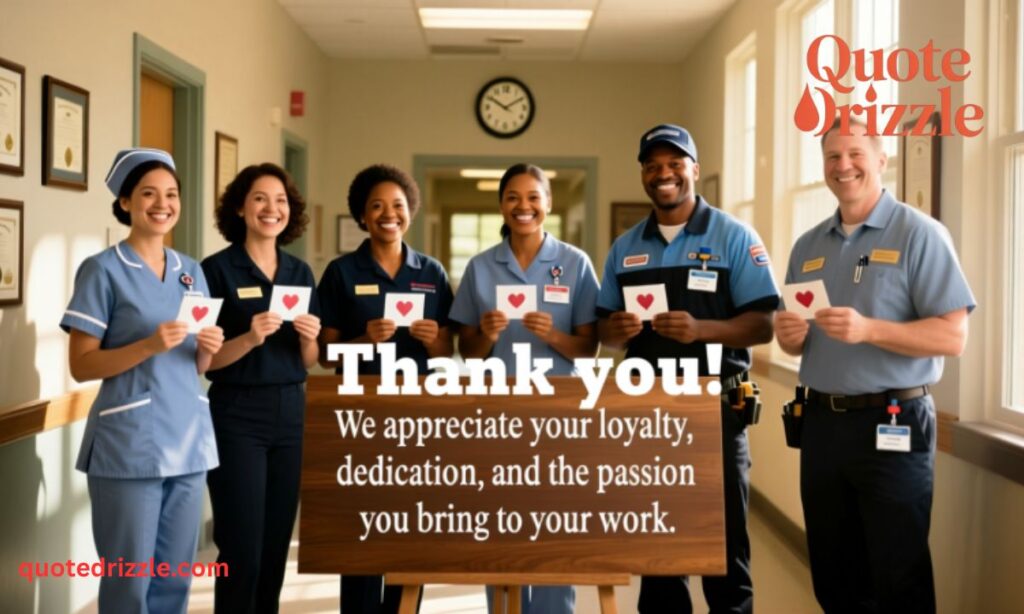 Thank You Messages for Dedicated Workers