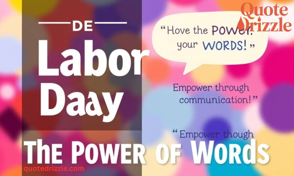 The Power of Words on This Labour Day