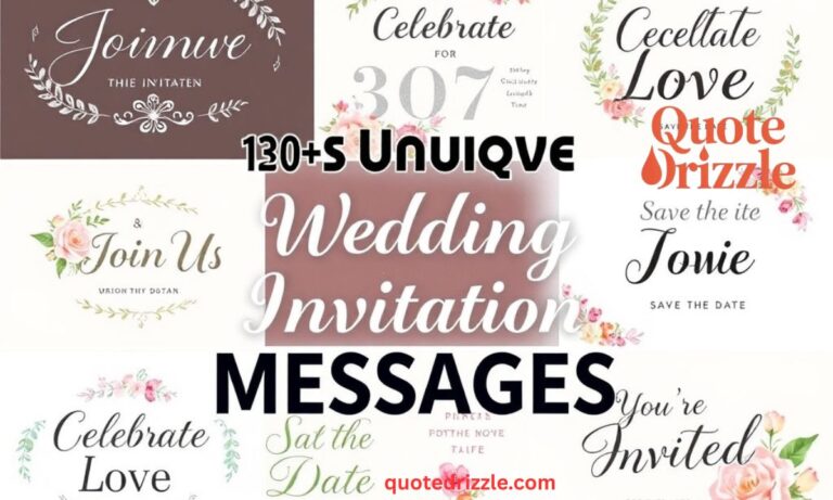 Unique Wedding Invitation Messages