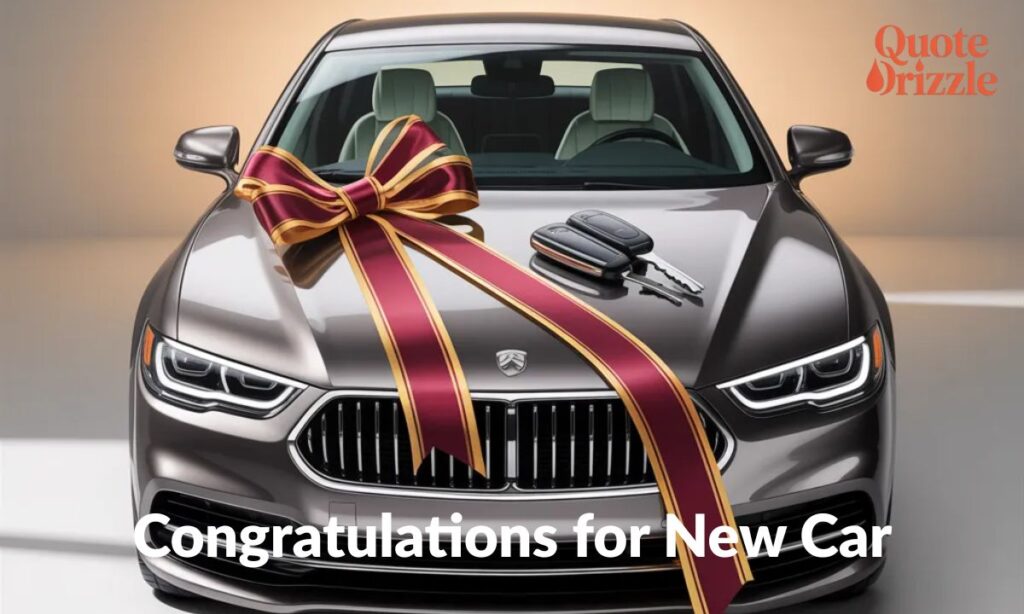 congratulations for new car