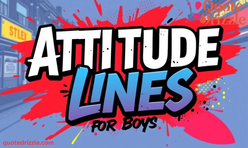 Attitude Lines for Boys