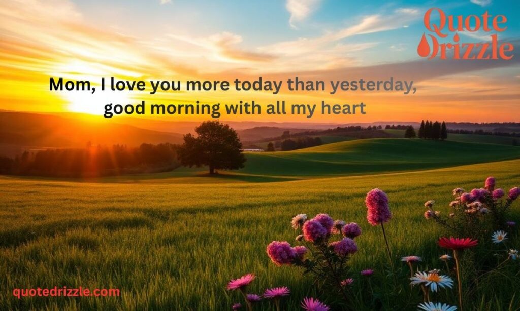 Good Morning Mom I Love You Messages