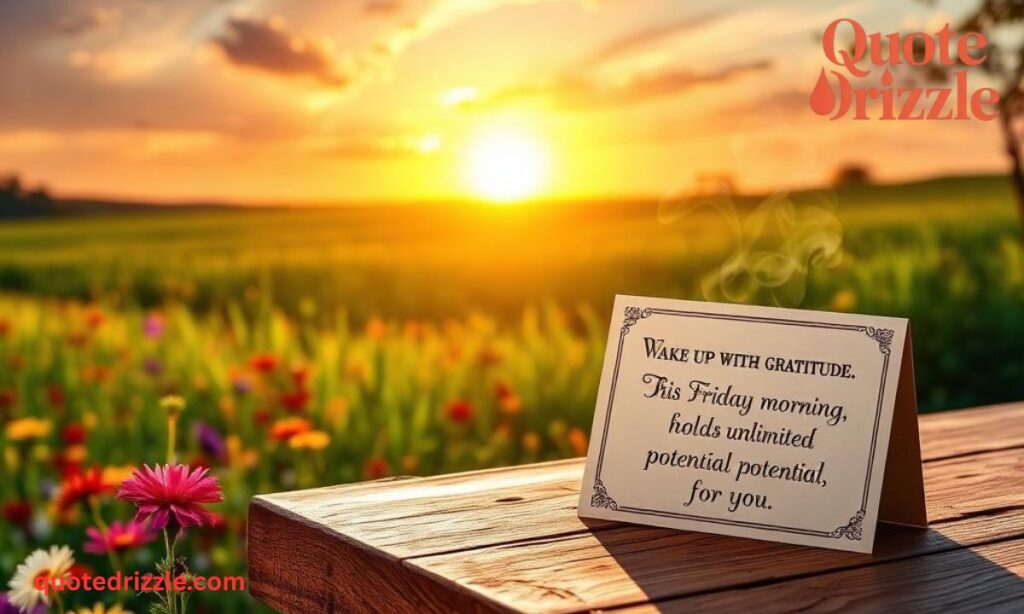 Inspiring Good Morning Friday Wishes