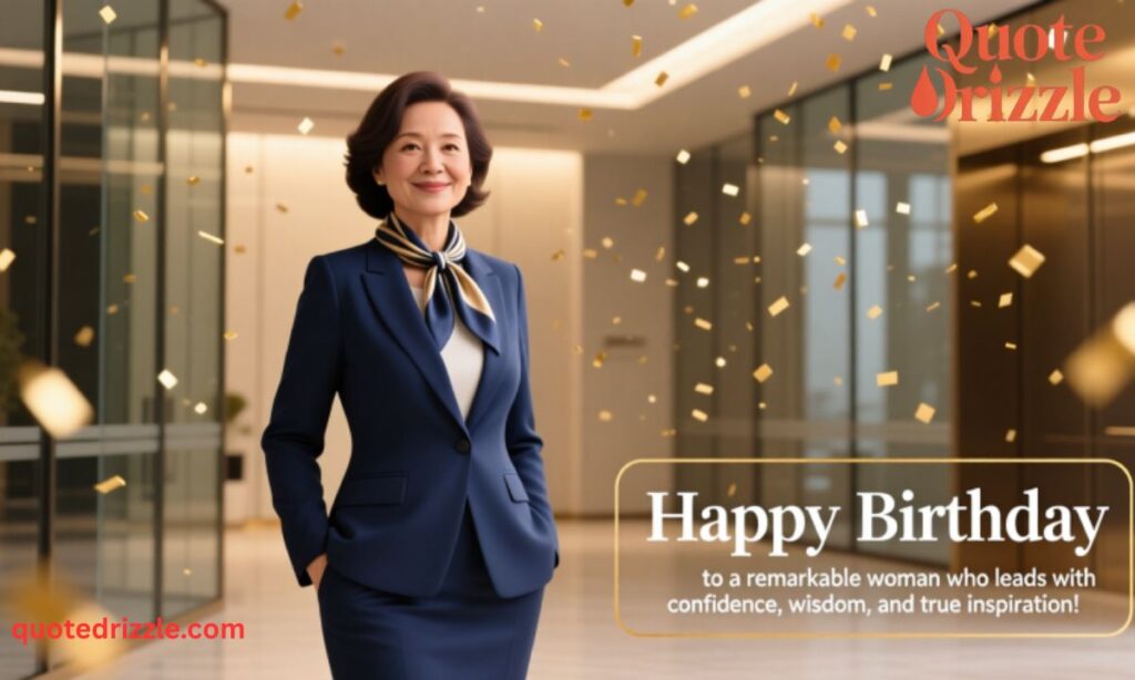 Professional Birthday Wishes for Female Bosses