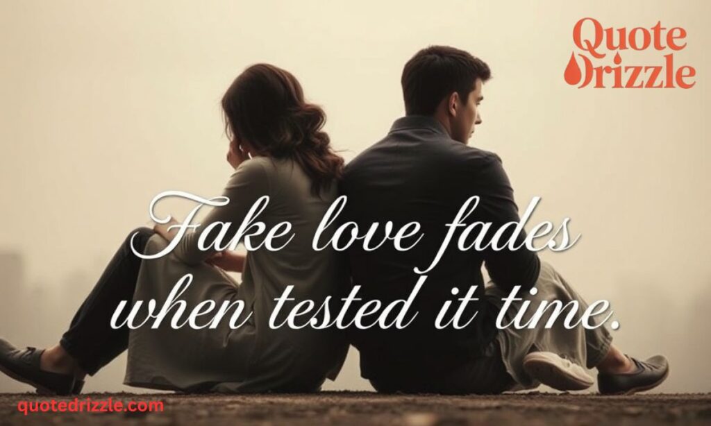 Short Fake Love Quotes