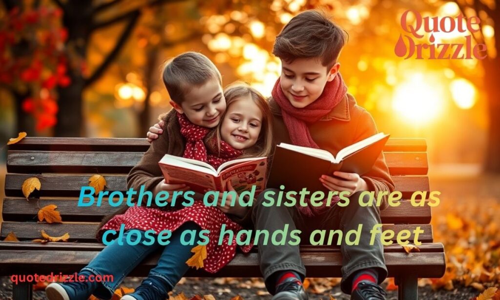 Warmhearted Quotes on Siblings Bond (1)