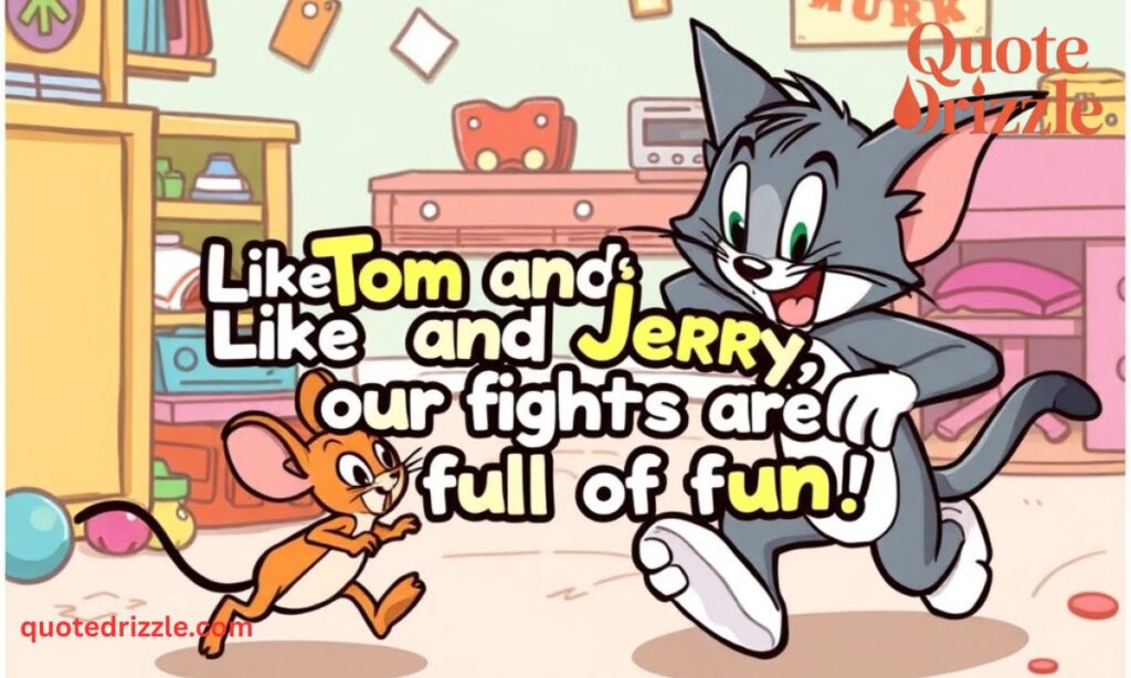 We Fight Like Tom and Jerry Quotes