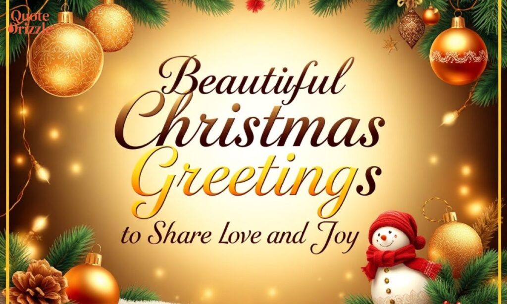 Beautiful Christmas Greetings to Share Love and Joy