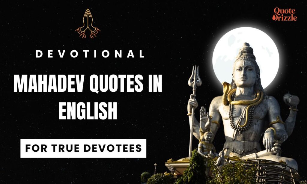Devotional Mahadev Quotes in English for True Devotees