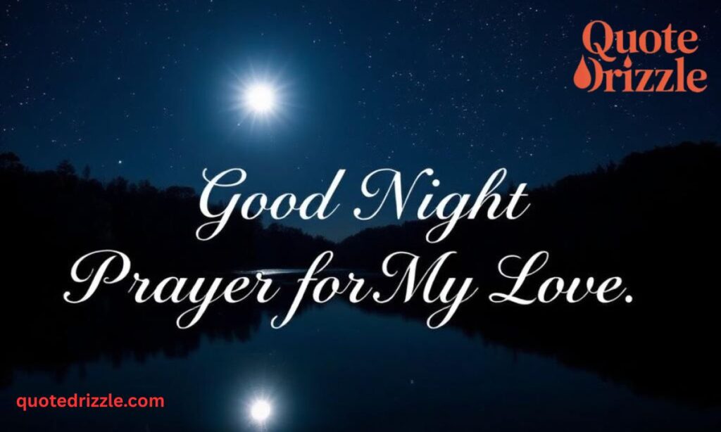 Good Night Prayer for My Love