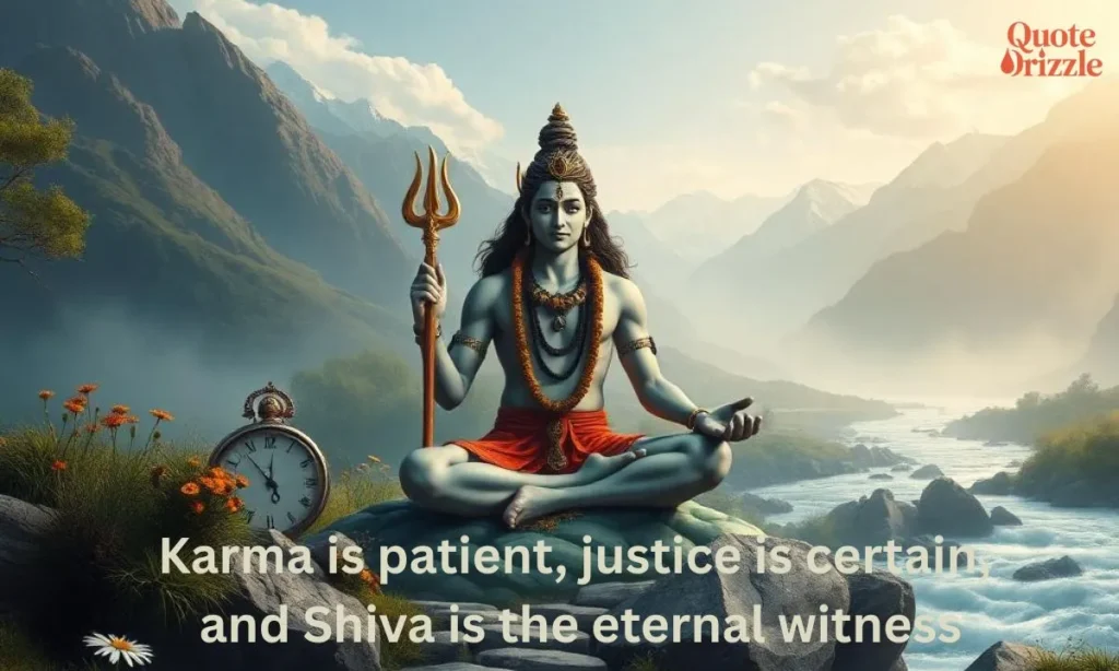 Motivational Lord Shiva Quotes on Karma and Justice