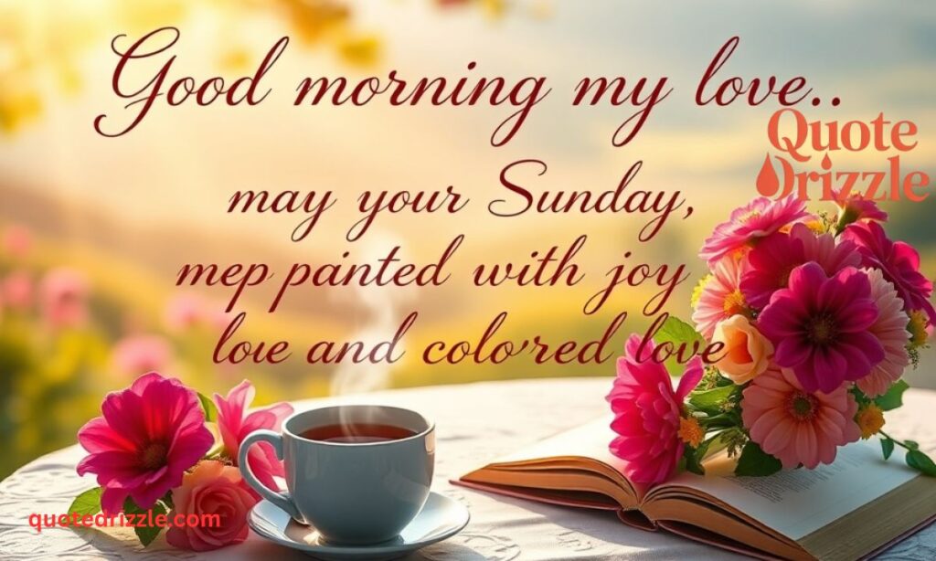 Sunday Morning Blessings to My Love
