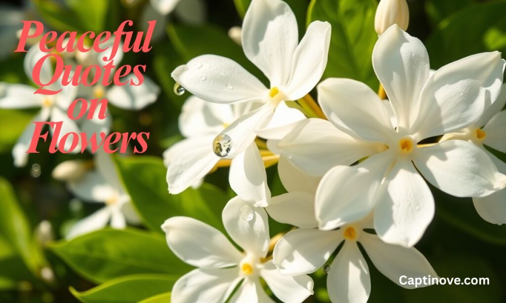 Peaceful Quotes on Flowers