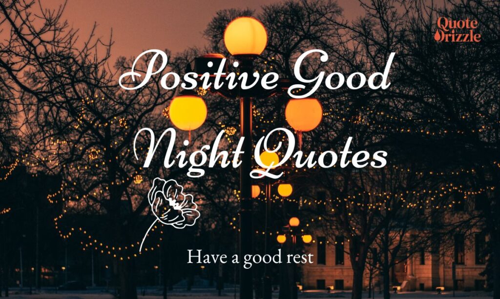 Positive Good Night Quotes