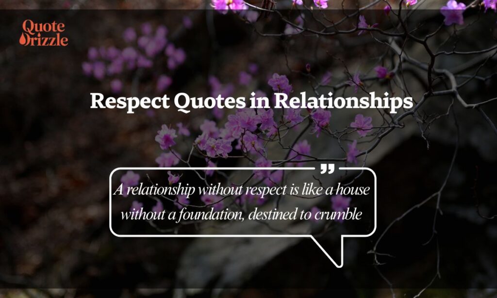Respect Quotes in Relationships