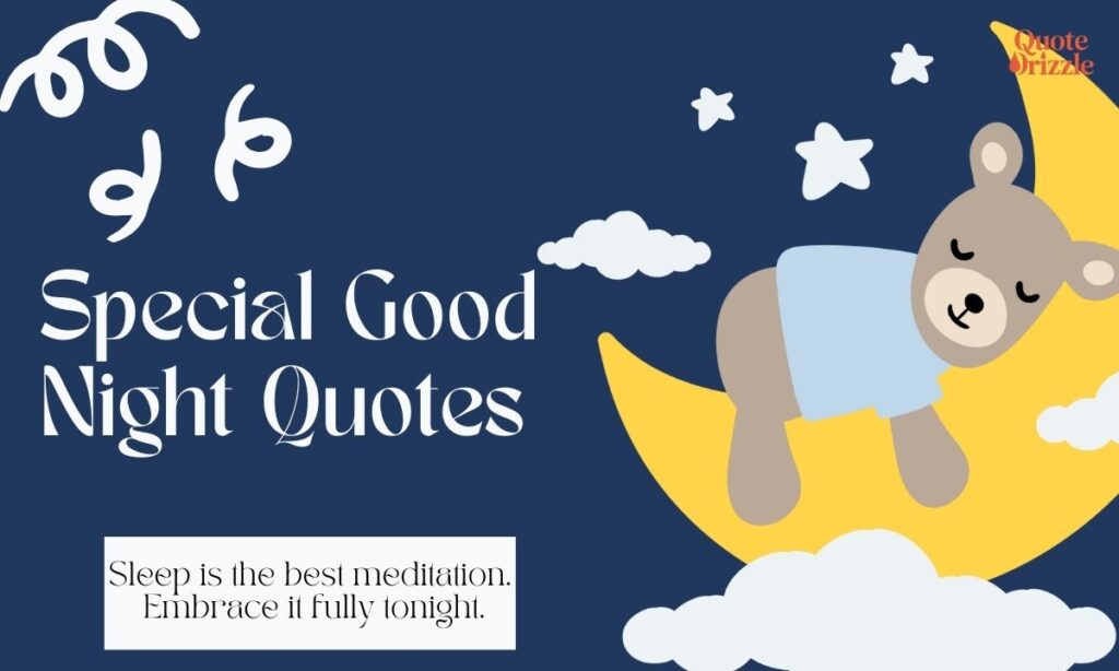 Special Good Night Quotes
