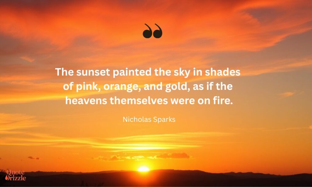 Sunset Quotes About Vibrant Colors